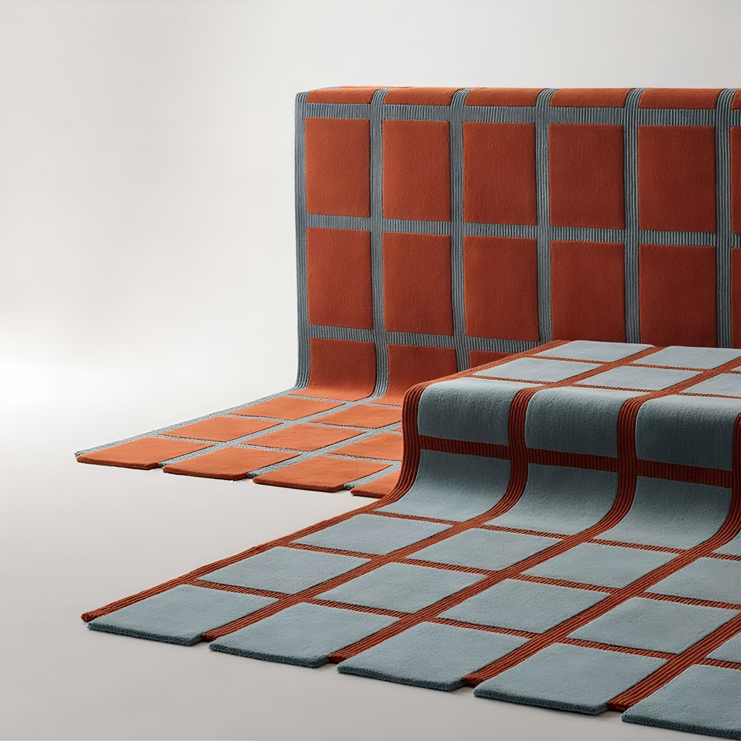 Grid Pattern Rugs丨Faux Cashmere Carpet