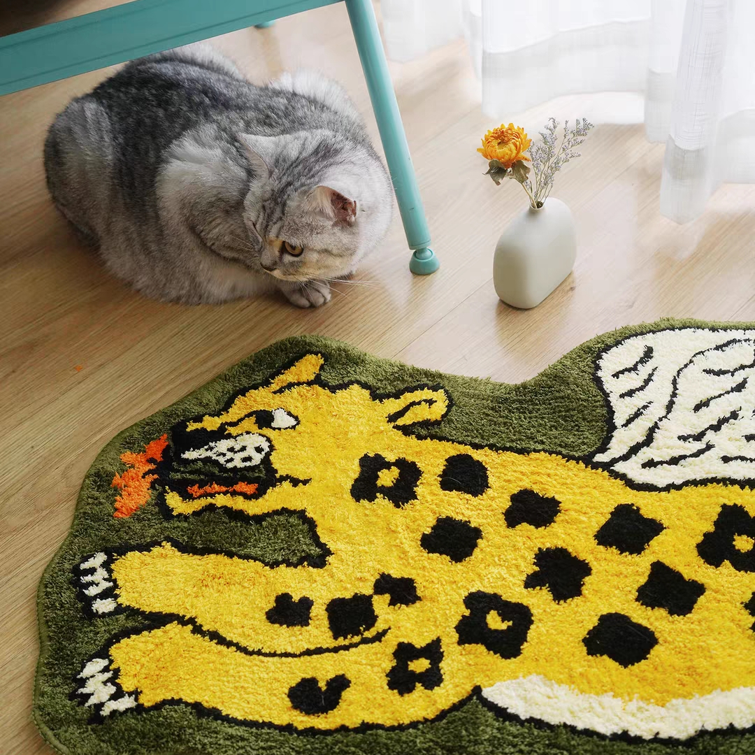 Fantasy Cat Rug丨Faux Cashmere Carpet