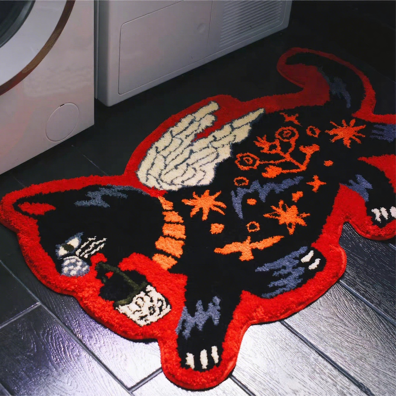 Fantasy Cat Rug丨Faux Cashmere Carpet