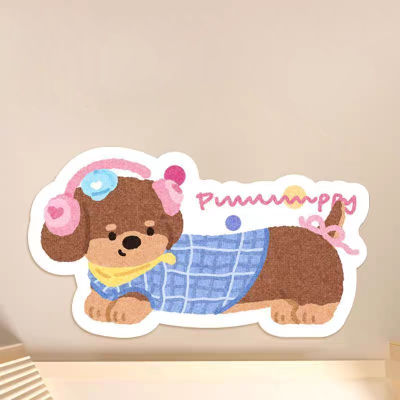 Lovable Dog Rug丨Faux Cashmere Carpet