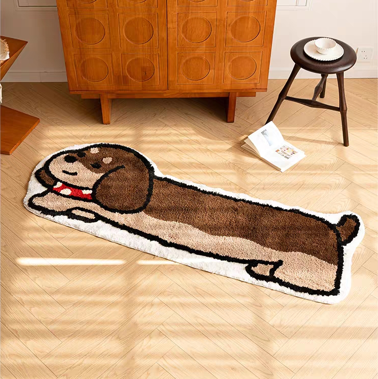 Playful Cat Rug丨Faux Cashmere Carpet