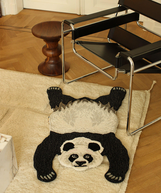 Plumpy Panda Rug丨Faux Cashmere Carpet