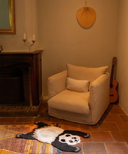 Plumpy Panda Rug丨Faux Cashmere Carpet