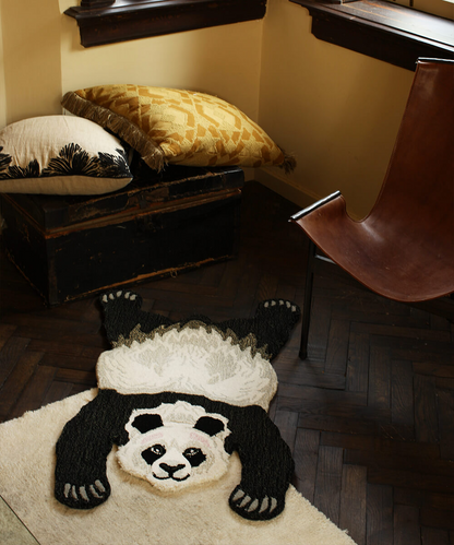 Plumpy Panda Rug丨Faux Cashmere Carpet