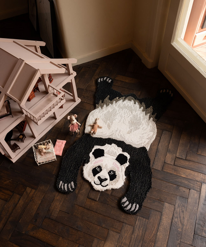 Plumpy Panda Rug丨Faux Cashmere Carpet