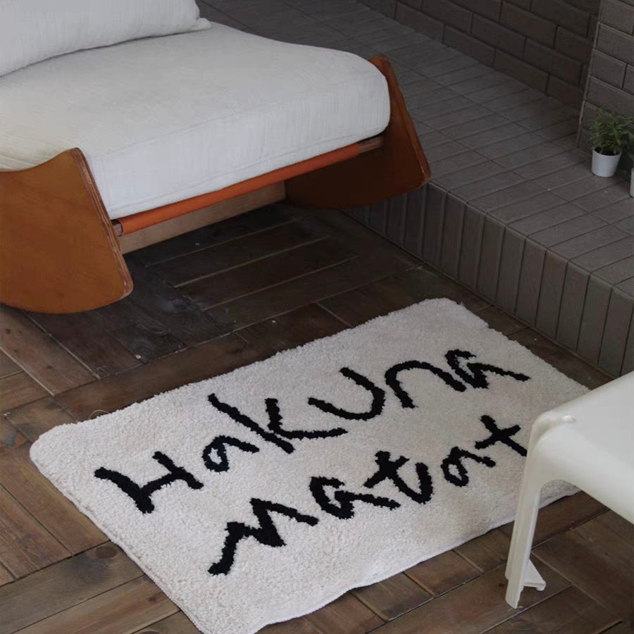 Hakuna Matata Rug丨Faux Cashmere Carpet