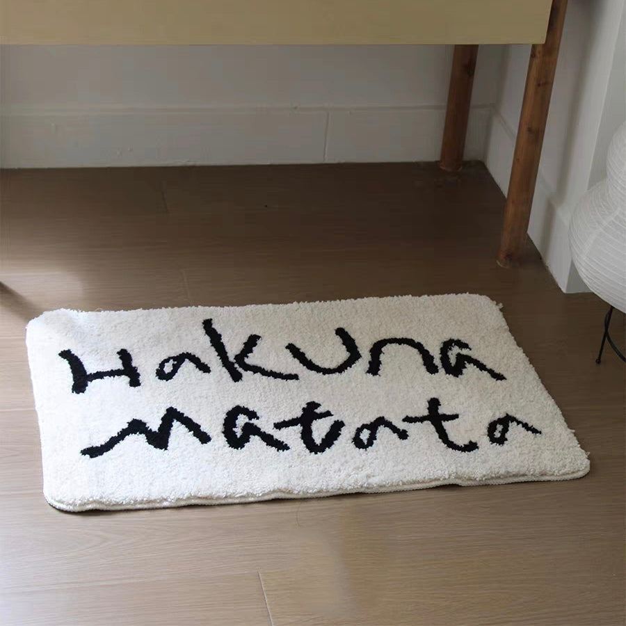 Hakuna Matata Rug丨Faux Cashmere Carpet