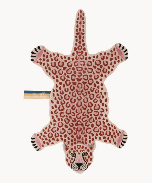 Pink spotted leopard丨Faux Cashmere Carpet