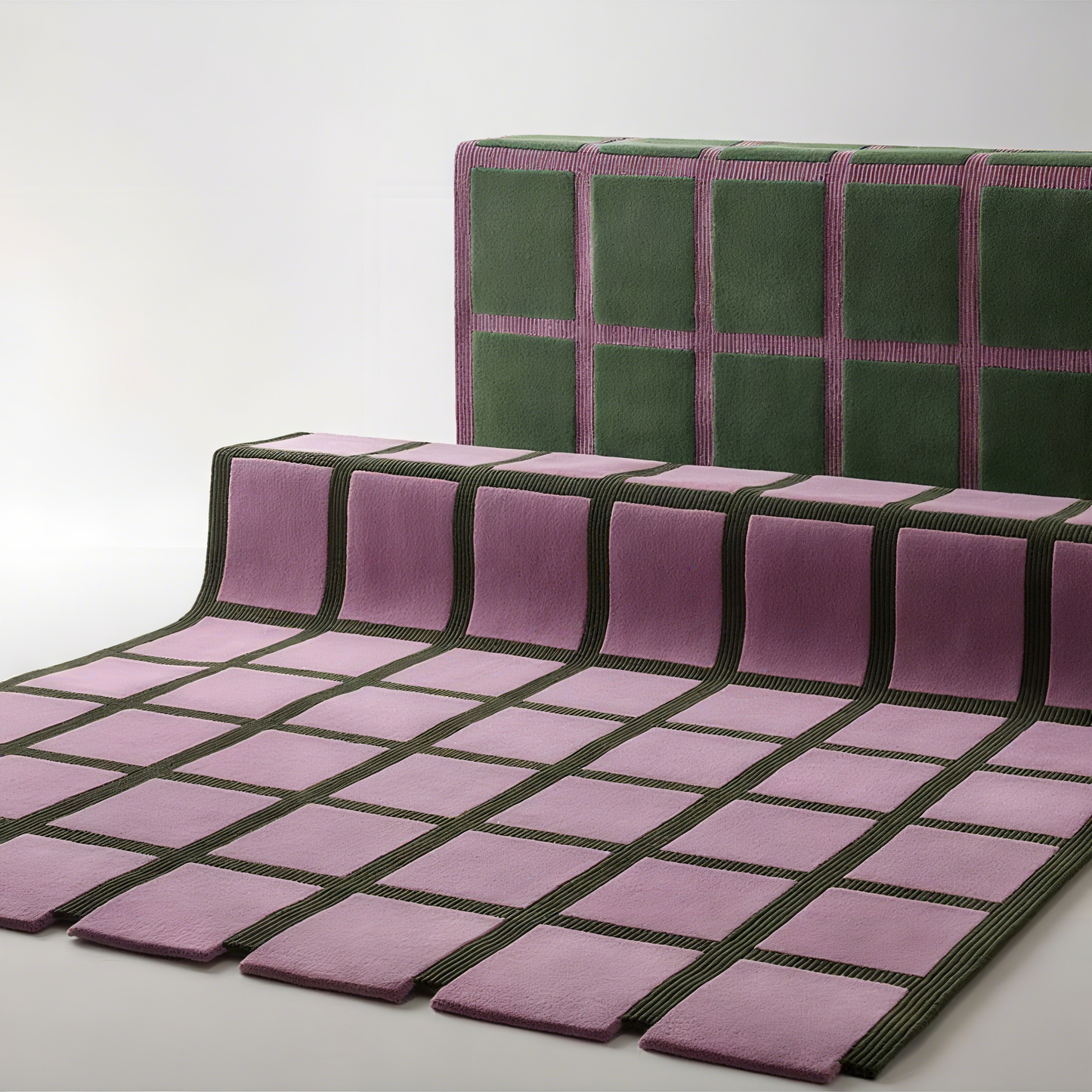 Grid Pattern Rugs丨Faux Cashmere Carpet