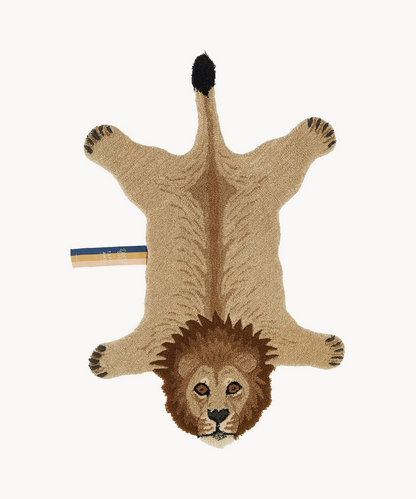 Moody Lion Rug丨Faux Cashmere Carpet