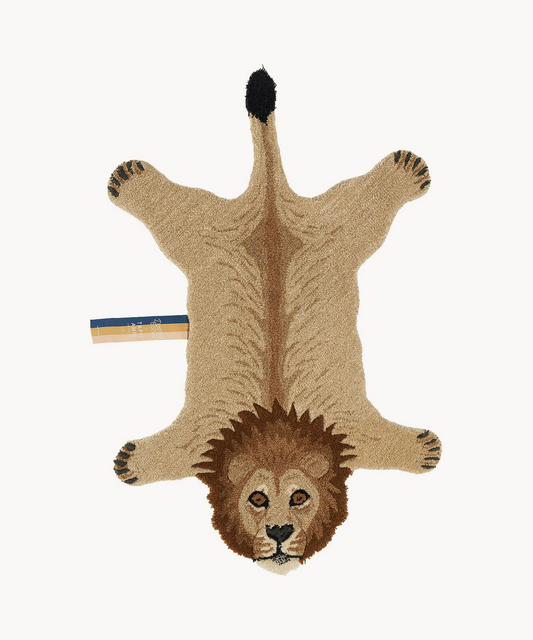 Moody Lion Rug丨Faux Cashmere Carpet