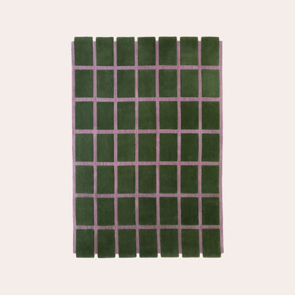 Grid Pattern Rugs丨Faux Cashmere Carpet