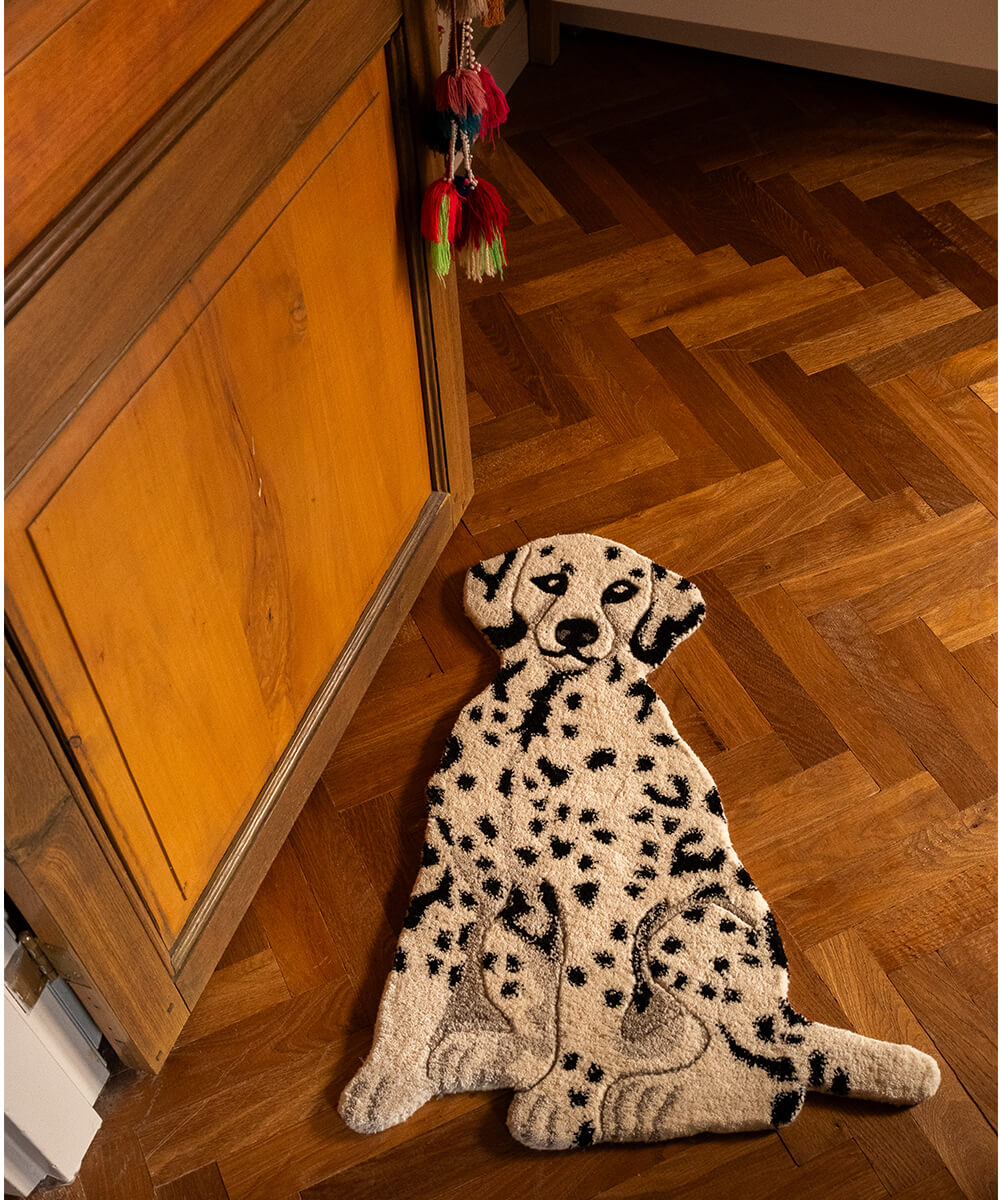 Dalmatian Dog Rug丨Faux Cashmere Carpet