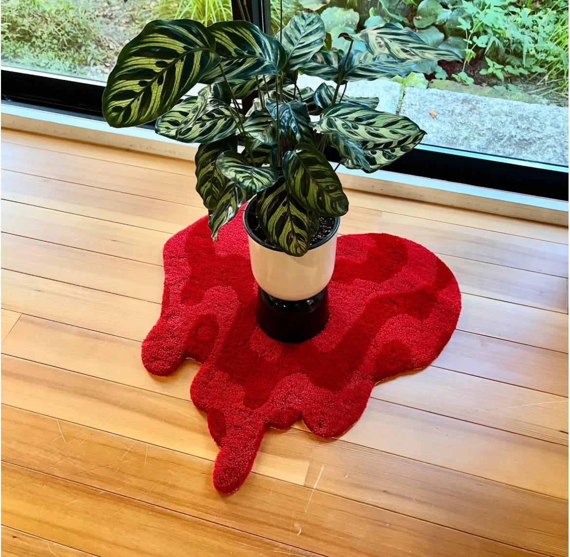 Red Flowing Love丨Faux Cashmere Carpet