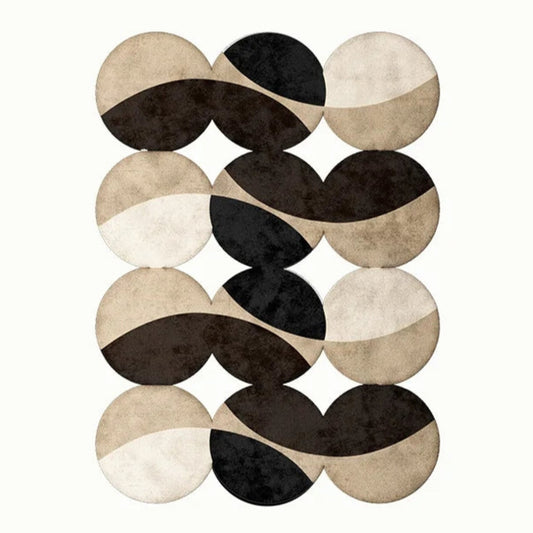 Interlocking Circles丨Faux Cashmere Carpet