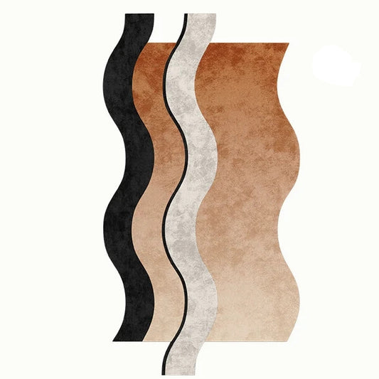 Wave Texture Mat丨Faux Cashmere Carpet