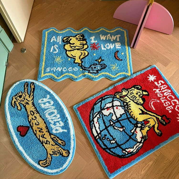 Earth Cupid Dog丨Faux Cashmere Carpet