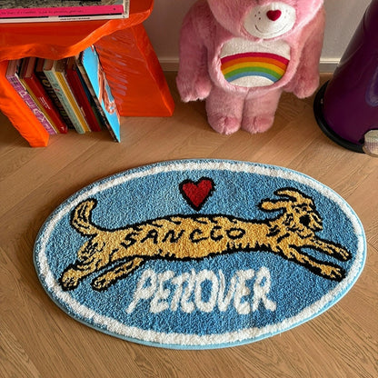Sausage God Lamp Puppy丨Faux Cashmere Carpet