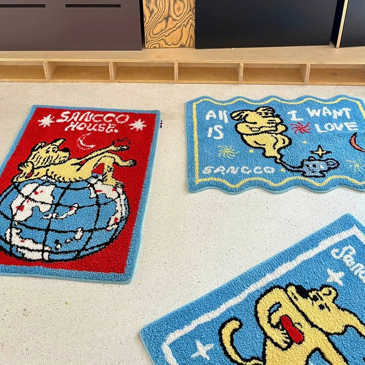 Earth Cupid Dog丨Faux Cashmere Carpet