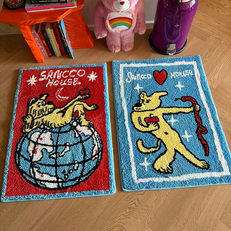 Earth Cupid Dog丨Faux Cashmere Carpet
