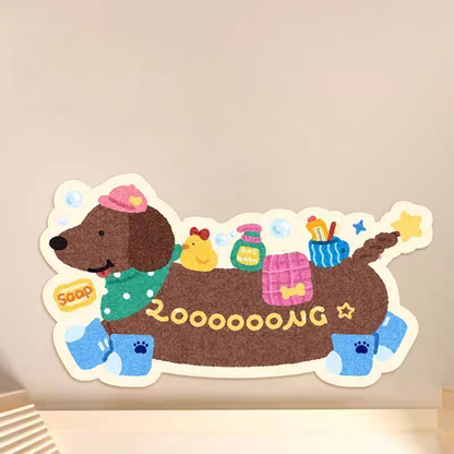 Lovable Dog Rug丨Faux Cashmere Carpet