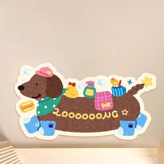 Lovable Dog Rug丨Faux Cashmere Carpet