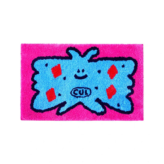 Cartoon Butterfly Rug丨Faux Cashmere Carpet