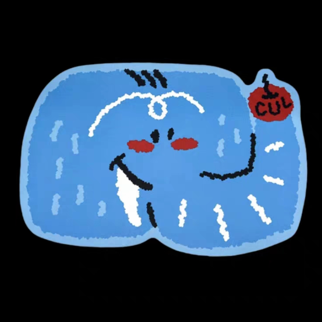 Blue Elephant丨Faux Cashmere Carpet