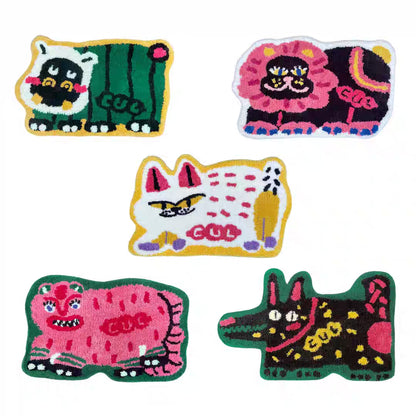 Whimsical Animal丨Faux Cashmere Carpet