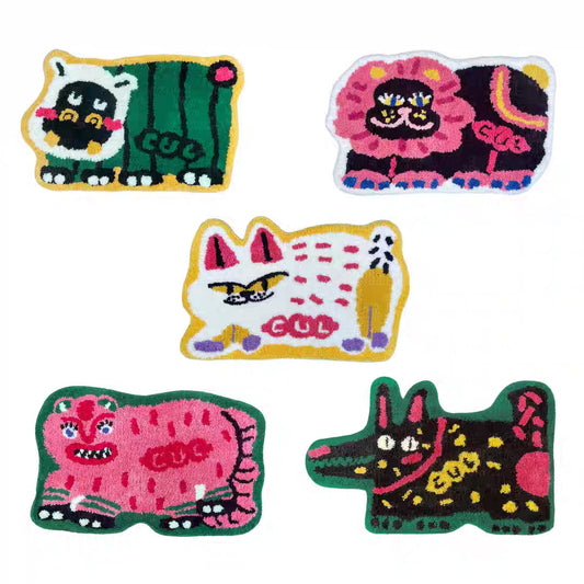 Whimsical Animal丨Faux Cashmere Carpet