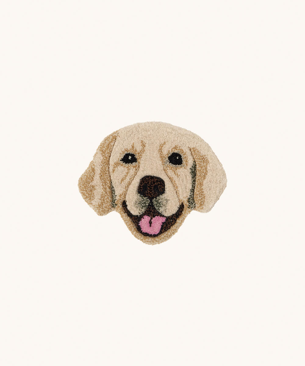 Labrador Dog Head Rug丨Faux Cashmere Carpet