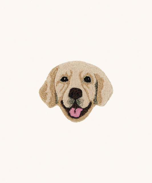 Labrador Dog Head Rug丨Faux Cashmere Carpet