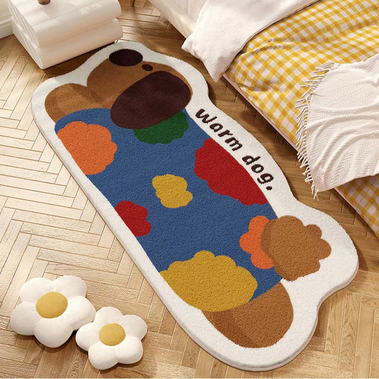 Fat and chubby long dog丨Faux Cashmere Carpet