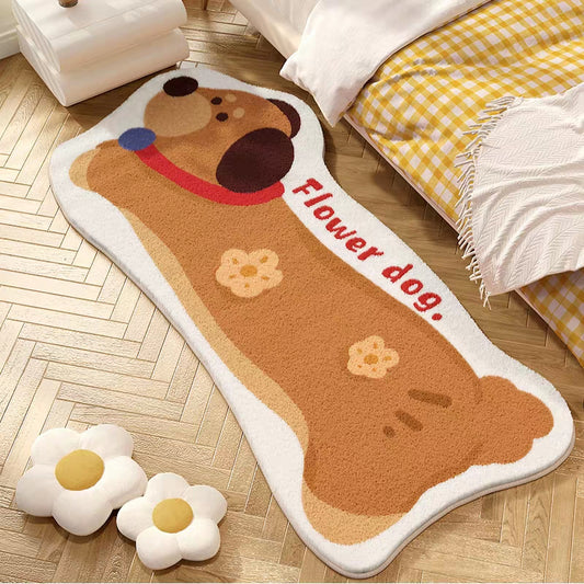 Fat and chubby long dog丨Faux Cashmere Carpet