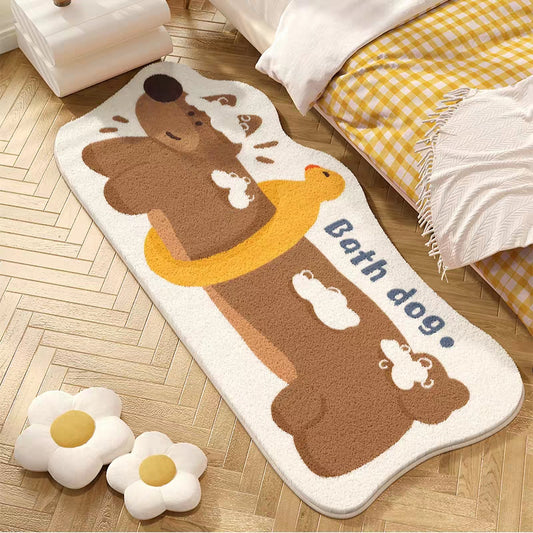 Thin strip long dog丨Faux Cashmere Carpet